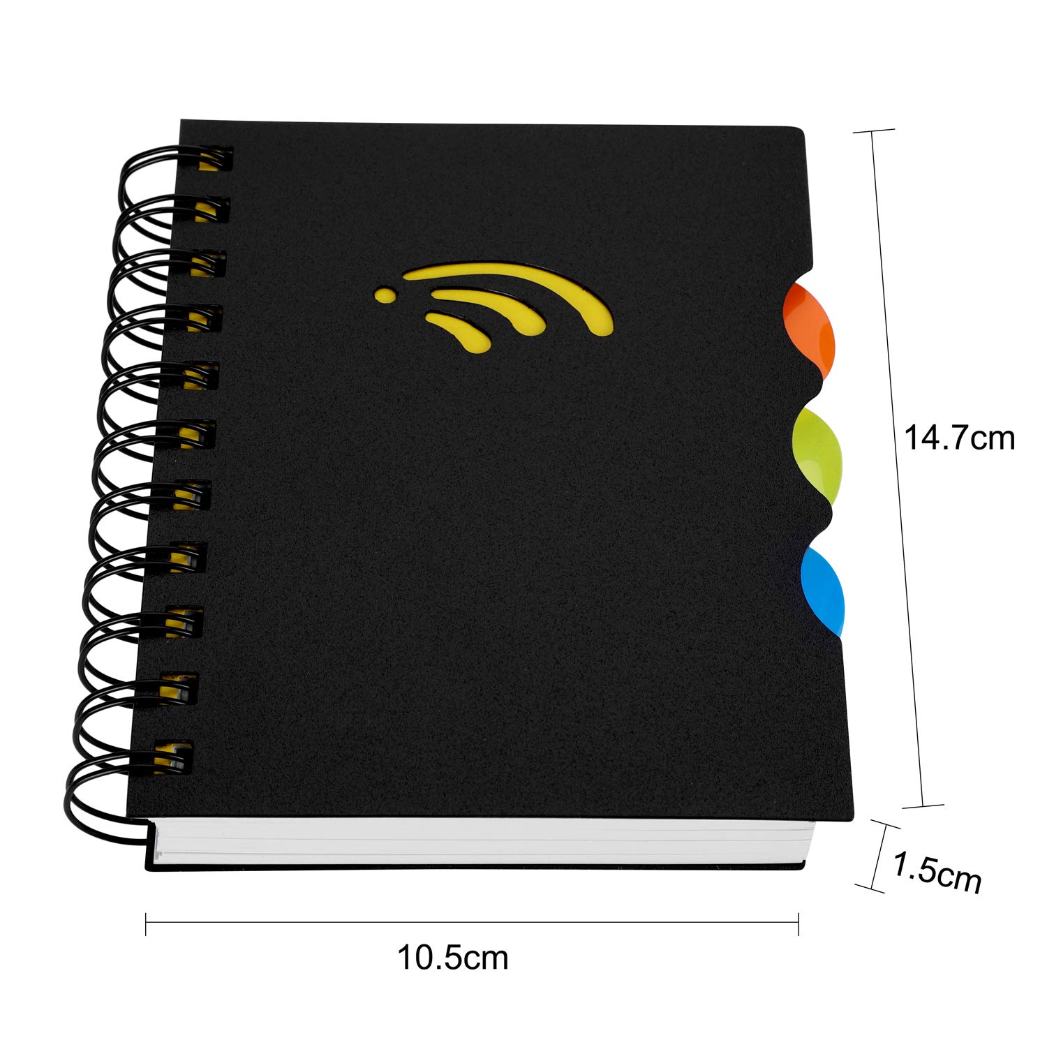 Amazon | リングメモ帳 A5/A6/B5手帳 ノート 横罫 横開け 仕分け用5色